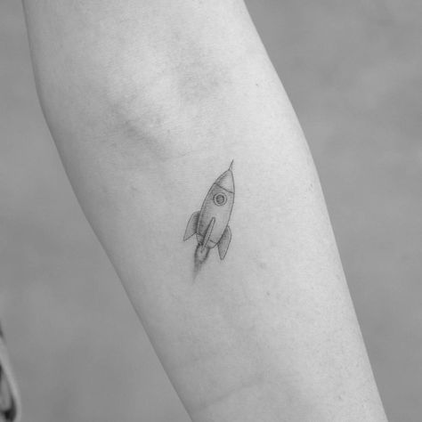 Little Tattoos, Rocket Ship Tattoo, Evermore Tattoo, Rocket Tattoo, Inner Forearm, Ship Tattoo, Tattoo Desings, Foot Tattoo, Inspo Board