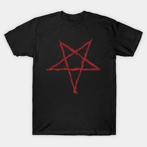 Evil Pentagram Star - Pentagram - T-Shirt | TeePublic Inverted Pentagram, Pentagram Design, Party Inspo, Black Fits, Kids Magnets, Phone Case Stickers, Party Design, Baseball Tshirts, Long Sweatshirt