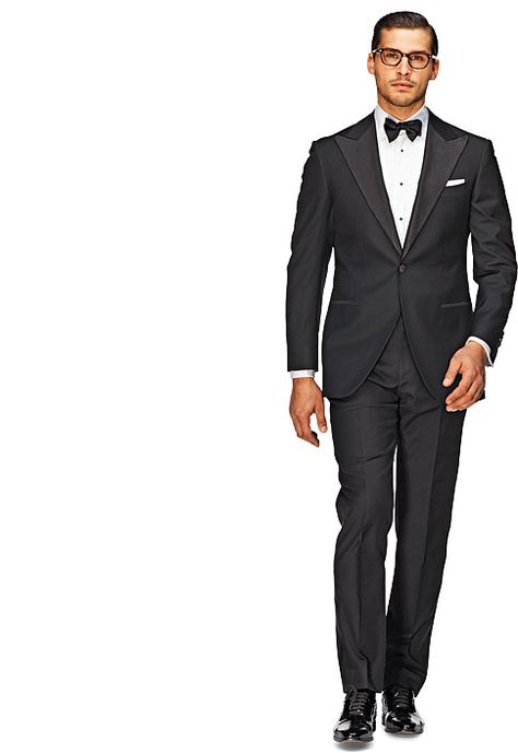 Suit Black Plain Tuxedo P1109a | Suitsupply Online Store Groomsmen Tuxedos, Suit Supply, Black Tie Attire, Black Plain, Black Tie Affair, Suit Black, Tuxedo Suit, Custom Suit, Sharp Dressed Man
