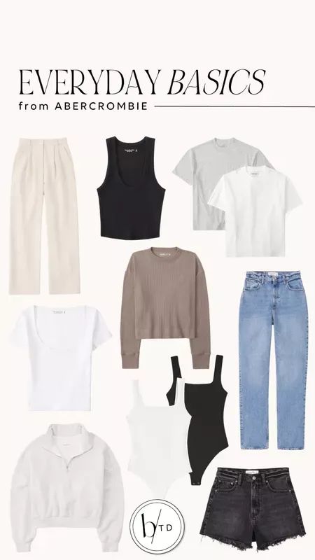 Basic Set Outfit, Simple Neutral Wardrobe, 2023 Basic Outfits, Neutral Everyday Outfit, Neutral Clean Outfits, Monotone Aesthetic Outfits, Neutral Clothing Colors, Outfit Ideas With Basic Clothes, Vanilla Girl Capsule Wardrobe