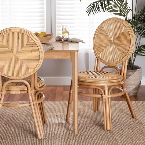 wicker chair, dining room chair, clean aesthetic, #ad, indoor/ outdoor, Boho Dining Chairs, Rustic Modern Farmhouse, Metal Armchair, Boho Chair, Rattan Dining, Cane Dining Chair, Rattan Dining Chairs, Dinning Chairs, 5 Piece Dining Set