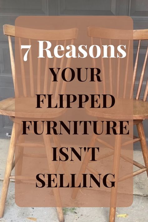 It can be a flipper's biggest hassle. You spend hours - sometimes days - pouring your heart, soul, and literal sweat (and maybe tears!) into a flip. You FINALLY finish and can’t wait to post your final product! You just know it’s going to FLY off the market. Right?? Check out my latest blog for seven important questions to ask yourself about why your flipped furniture might not be selling. Upcycling, Where To Sell Flipped Furniture, Best Furniture To Flip For Profit, Furniture That Sells, How To Start A Furniture Flipping Business, Diy Flip Furniture, Diy Flipping Furniture, Furniture Staging Backdrop, Refurbished Antique Furniture