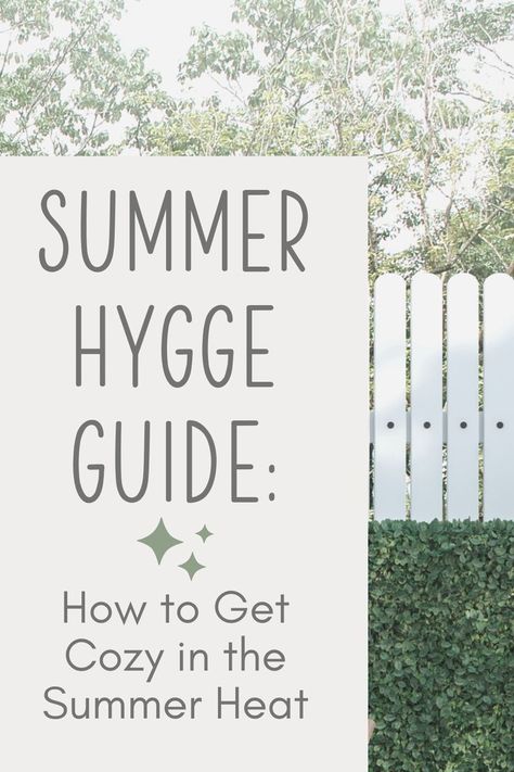 Summertime doesn't have to mean giving up on your favorite cozy traditions! Here are some tips for how you can enjoy summer hygge and stay cool in the process. From fun outdoor activities to must-have products, this guide has everything you need to get started. So relax and soak up the summer sun! Hygge Summer Decor, Hygge Lifestyle Inspiration, Cozy Activities, Easter Outdoor Decorations, Hygee Home, Spring Hygge, Hygge Summer, Summer Hygge, Hygge Tips