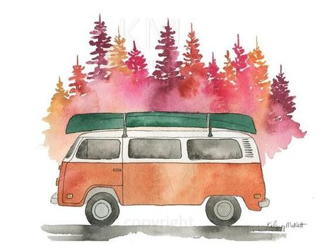 Vintage Bus in Autumn, Watercolor painting, Forest Print, Nature Print, Canoe, Home Decor, Vintage Van Print, Camper Van Print, Nature Art,  #Art #autumn #Bus #Camper #Canoe #Decor #Forest #Home #Nature #Painting #Paintingnature #print #van #Vintage #Watercolor Check more at http://painting1.tvizlet.me/vintage-bus-in-autumn-watercolor-painting-forest-print-nature-print-canoe-home-decor-vintage-van-print-camper-van-print-nature-art/ Tree Living Room Decor, Bus Watercolor, Van Drawing, Tree Living Room, Vintage Bus, Wall Art Tree, Painting Forest, Vw Art, Watercolor Paintings For Beginners