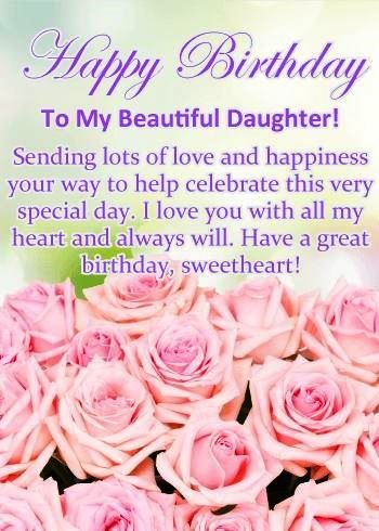 Birthday wishes for daughter from mom and dad Happy Birthday Greetings To My Daughter, Happy Bday Daughter From Mom, Happy Birthday Daughter From Mom Love, Daughter Birthday Wishes Parents, Happy Birthday Messages Daughter, Happy 23rd Birthday Daughter, Happy Birthday Wishes For My Daughter, Birthday Wishes For A Daughter, Happy Birthday Wishes Daughter