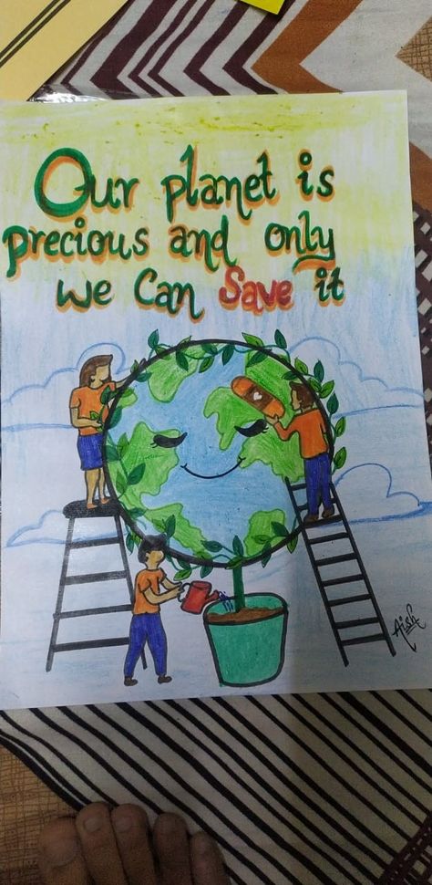 Nature, Save Earth Sketch, Poster Slogan About Environment Drawing, Our Environment Drawings, Save Earth Posters Kids, Save Earth Posters Environment, Clean Environment Drawing, Save Nature Poster Environment, Save The Earth Art