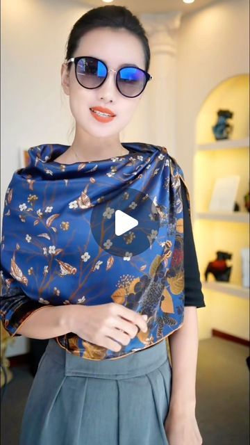 Wearing Scarf Styles, Vinyasa Scarf Ways To Wear, How To Style Shawl With Dress, How To Wear A Shawl With A Formal Dress, How To Style Pashmina, How To Tie A Shawl Wraps, Creative Scarf Ideas, How To Wrap A Shawl, Ways To Wear A Scarf With A Dress