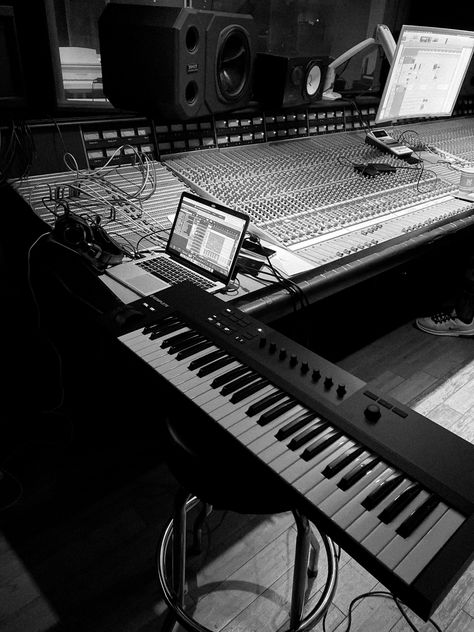 Music Studio | Keyboard | Reason | SSL Music Keyboard Aesthetic, Music Studio Aesthetic Dark, Composing Music Aesthetic, Dark Music Studio, Music Composer Aesthetic, Keyboardist Aesthetic, Piano Keyboard Aesthetic, Fl Studio Aesthetic, Song Writing Aesthetic