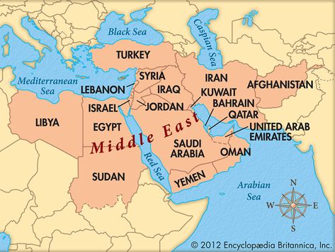 Middle East Map, Timur Tengah, Eastern Countries, Geography Map, Arab Spring, Arab World, Arabian Sea, World Geography, Red Sea