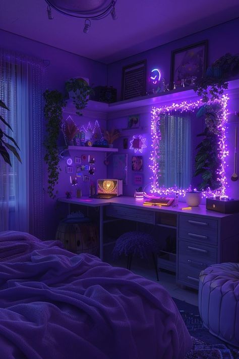 Dive into the world of chic bedroom remodels with these baddie apartment ideas. Transform your space with cozy furniture and vibrant purple accents for a vibey, girly apartment vibe. Click to discover more! Vibey Rooms, Classy Room, Bathroom Setup, Apartment Simple, Dream Bedroom Inspiration, Baddie Apartment, Vibey Room, Purple Room, Dream Bedrooms