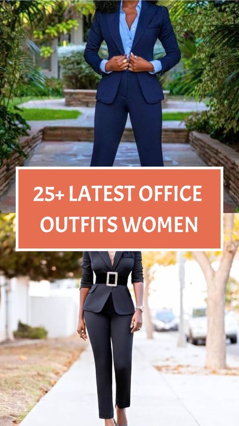 Explore a plethora of fashionable ideas with our selection of 25+ fresh office ensembles for women on Pinterest! Our board showcases a range of sophisticated outfits, including power suits, elegant dresses, and stylish separates to enhance your work attire. Dive in to discover more images and uncover the ideal look for a poised and trendy workweek. Stay up-to-date on the newest office fashion trends by following our board for regular updates. Elevate your professional wardrobe with our curated c Designer Business Suits For Women, Corporate Stylish Work Outfits, Professional Work Clothes Women, Womens Professional Business Attire, Office Jewelry Professional Women, Stylish Work Attire Spring, Womens Business Suits Power Dressing, Women’s Power Suit, Corporate Dress Women