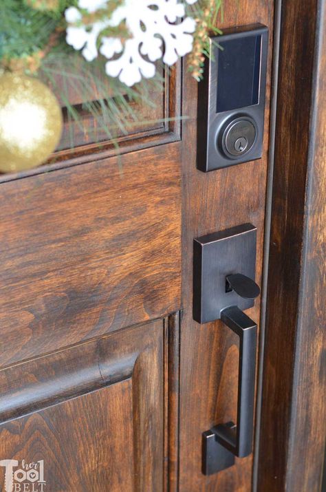 Exterior Door Hardware Keyless, Farm House Front Door Handles, Black Front Door With Keyless Entry, Front Door Deadbolt, Delaney Door Hardware, Exterior Door Hardware Black, Best Front Door Locks, Outside Door Handles, Farmhouse Front Door Handles