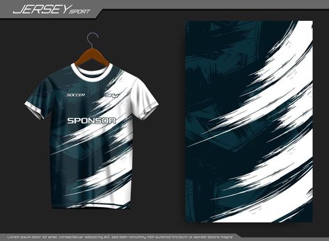 Jersey Shirt Design Ideas, Sepak Takraw Jersey Design, Jersey Ideas Football, Sports T Shirt Design Ideas, Template Roster, Sport Tshirt Design, Design Baju Jersey, Sport Tshirt Designs Graphics, Jersey Design Aesthetic