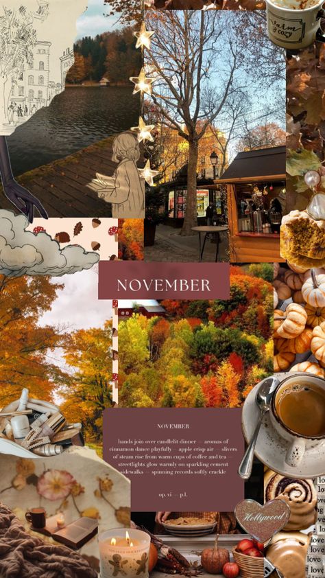 #november #moodboard November Collage Wallpaper, November Collage, November Moodboard, November Wallpaper, Soul Collage, Satisfying Pictures, Nyc Instagram, Candlelit Dinner, Iphone Wallpaper App