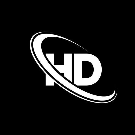 HD logo. H D design. White HD letter. HD letter logo design. Initial letter HD linked circle uppercase monogram logo. Hd Logo Design Letter, Hd Logo Design, Logo H, Sound Logo, Clothing Logo Design, Hd Logo, Hd Design, Birthday Posters, D Design