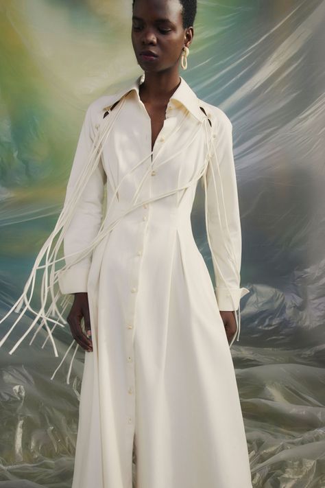 Palmer Harding Pre-Fall 2024 Fashion Show | Vogue Palmer Harding, Classy Fits, Fitted Long Sleeve, Statement Sleeves, Pre Fall Collection, Flirty Dresses, Dinner With Friends, 2024 Fashion, Spring Shirts