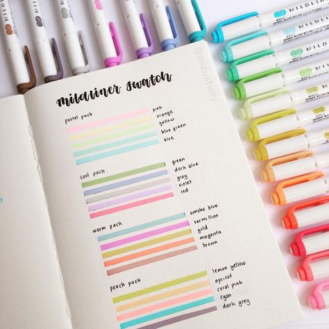 I love the simplicity of this zebra mildliner swatch by @mizustudy 💕 which is your favourite mildliner set? Mine is the cool pack I think 🦋… Midliner Pens, Calendrier Diy, Bullet Journal Planner, Zebra Mildliner, Bullet Journal Notes, Bullet Journal Mood, Bullet Journal Aesthetic, Notes Inspiration, Stationery Organization