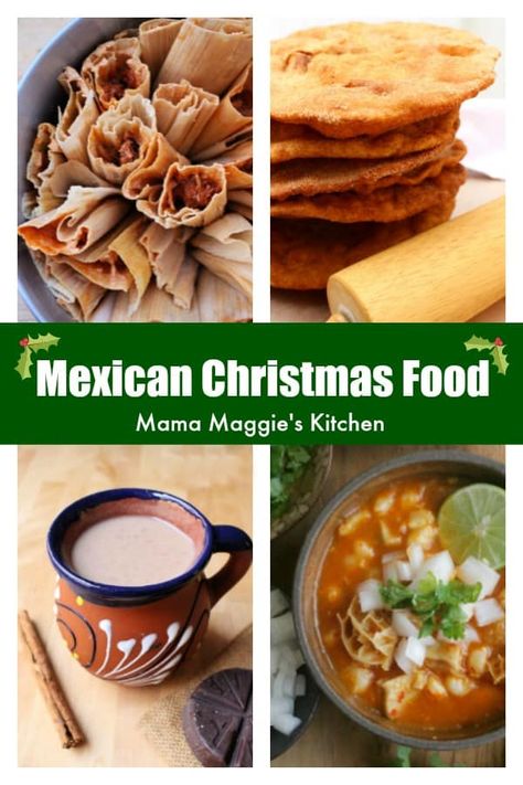 Thanksgiving Recipes Mexican, Mexican Christmas Party Food, Tamale Christmas Dinner Sides, Thanksgiving Mexican Style, Mexican Holiday Traditions, Mexican Christmas Side Dishes, Christmas Food Ideas Mexican, Tacos For Christmas Dinner, Mexican Dishes For Christmas