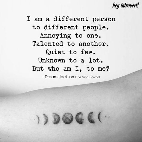 I Am A Different Person To Different People - https://themindsjournal.com/different-person-different-people/ Humour, Different Personality Quotes, Different Person Quotes, Feeling Like A Burden Quotes, Im Different, Quotes Deep Thoughts, Different Personality, Different Personalities, I Am Different