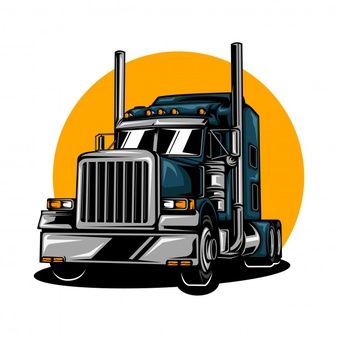 Truck Graphic Design, Trailer Logo, Truck Illustration, Police Car Lights, Cement Truck, Bicycle Travel, Cool Car Drawings, Truck Stickers, Trucking Life