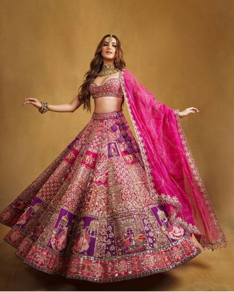 Gorgeous beautiful bridal lehenga choli #Gorgeous beautiful bridal lehenga choli #haldi outfits #outfit #dresses #background #wallpaper Lehenga Bright Colors, Pandas, Haldi Outfits, Tara Sutaria, Sangeet Outfit, Indian Bridesmaid Dresses, Trendy Outfits Indian, Red Bridal Dress, Latest Bridal Lehenga