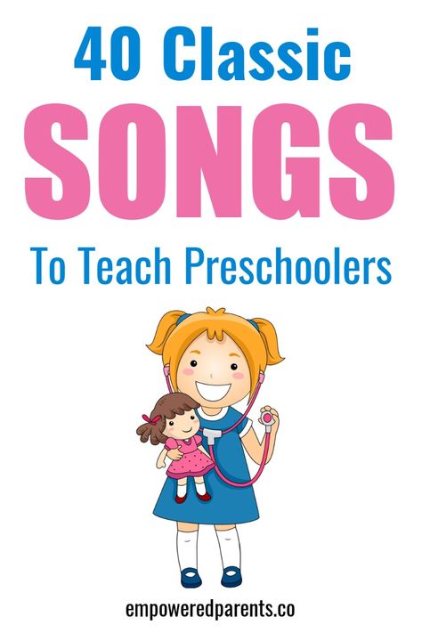 Do you need some great songs for preschoolers circle time or to teach your own kids? These are the top 40 classic preschool songs with lyrics and actions, including all-time best nursery rhymes for preschool. Fun songs for kids; Children's Songs; preschool action songs; preschool music activities; preschool songs; kids songs; kindergarten songs; children songs preschool; children songs lyrics nursery rhymes. Songs For Kindergarten Circle Time, Fun Songs For Kindergarten, Nursery Rhymes With Actions, Preschool Learning Songs, Songs For Kindergarten Teaching, Nursery Songs For Toddlers, Preschool Fingerplay Songs, Songs For Preschoolers Circle Time, Circle Time Songs For Toddlers