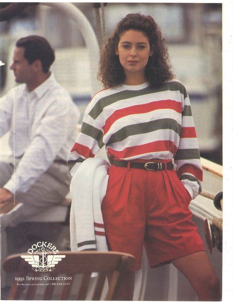 Glamour Magazine January 1991 - 1990's Fashion and style in magazine scans! - Dockers Advertisement 80s Style Inspiration, 1980s Fashion Magazine, Late 1990s Fashion, 1991 Outfits, 1990 Style 90s Fashion, 80s Magazine Fashion, 90‘s Style, 90s Clothing Style 1990s, 1990 Clothes