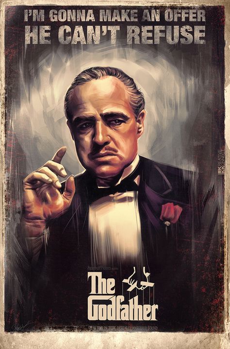 DIGITAL ART - GODFATHER on Behance The Godfather Poster Art, Vintage Film Posters Classic Movies, God Father Poster, The Godfather Art, Godfather Poster, The Godfather Wallpaper, The Godfather Poster, Godfather Quotes, Classic Films Posters