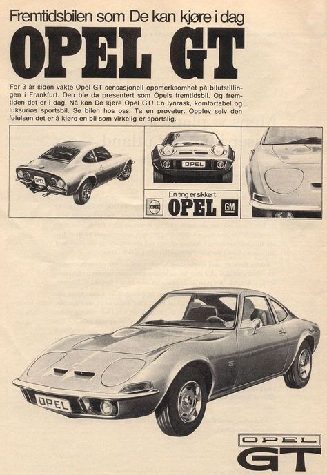 Opel Gt, Grease Monkey, Sales Ads, Car Advertising, German Cars, Car Ads, Character Design References, Wall Collage, Cool Cars