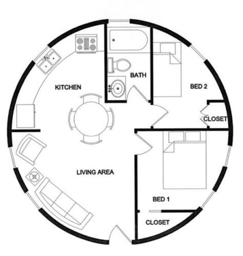 Tiny Dome House Plans, Dome Tiny House, Dome Cabin, Grain Bin House, Round House Plans, Yurt Home, Casa Hobbit, Circle House, Silo House