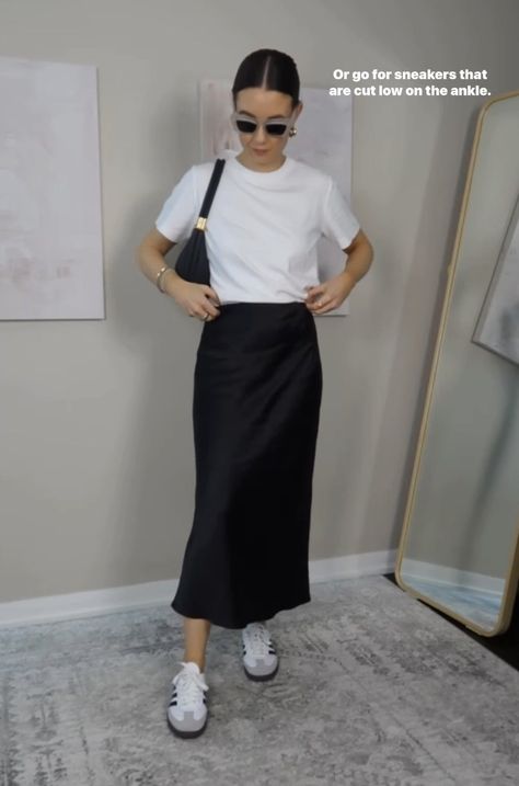 [SponsoredPost] 15 Great Silk Midi Skirt Outfit Summer Tips You Have To See In All Season #silkmidiskirtoutfitsummer Silk Midi Skirt Outfit Summer, Midi Skirt Outfit Summer Casual, Silk Maxi Skirt Outfit, Silk Midi Skirt Outfit, Midi Skirt Outfit Summer, Black Midi Skirt Outfit, Midi Skirt Outfits Summer, Silk Skirt Outfit, Skirt Outfit Casual