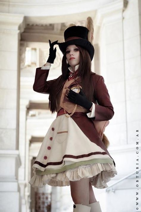 March Hare Costume, Steampunk Alice In Wonderland, 2017 Halloween Costumes, Alice In Wonderland Outfit, Alice In Wonderland Diy, Alice In Wonderland Illustrations, Steampunk Tendencies, Alice Liddell, Mad Hatter Party