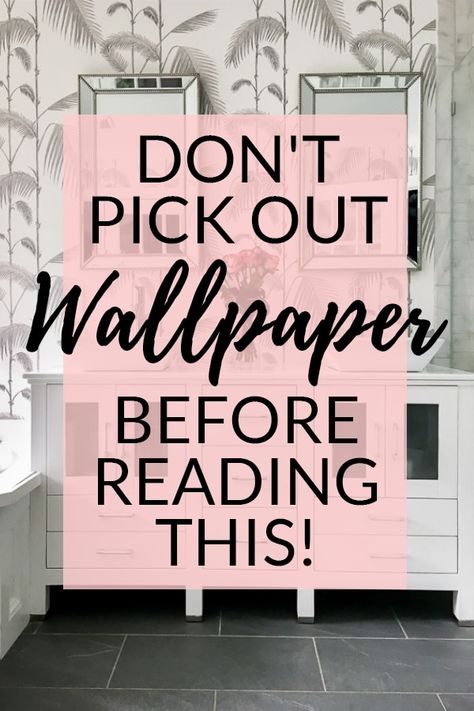 How to Pick Out Wallpaper - Tips & Advice from Someone Who Has Been There.  Should you hire a wallpaper installer? This question and more are answered. Painting Over Wallpaper, Outdoor Cabana, Bathroom Accent Wall, Room Accent Wall, Office Wallpaper, Neutral Wallpaper, Wallpaper Borders, Accent Walls In Living Room, Temporary Wallpaper