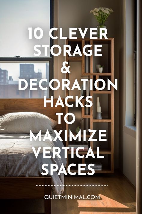 Discover innovative tips for utilizing vertical space in small rooms and awkward layouts. This article covers wall storage, hanging decor, shelving, and more #space-saving solutions! #smallspaceliving can be challenging, but with some #clever #storagehacks, you can #maximize unused vertical real estate. Get ideas for #wallstorage, #shelvingideas, and #hangingdecor that make the most of narrow #floorplans and #awkwardspaces. With a little creativity, you can conquer Wall Space Decor, Boho Living Room Decor Ideas, Raised Ceiling, Space Hacks, Decoration Hacks, Maximize Small Space, Storage Hanging, Creative Storage Solutions, Gallery Wall Inspiration