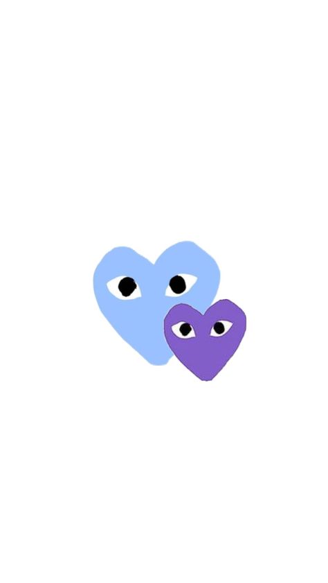 Cdg Heart Wallpaper, Cdg Heart, Cdg Wallpaper, Wallpaper Blue, Heart Wallpaper, Comme Des Garcons, Blue Purple, Blue And Purple, Create Yourself