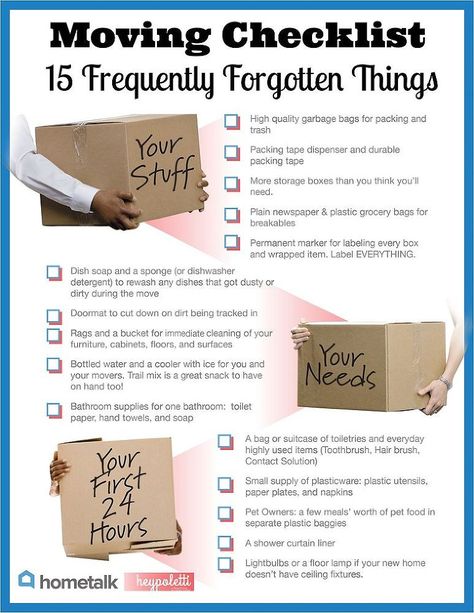 Hometalk :: 15 Frequently Forgotten Items On Your Moving Checklist. Moving 101, Organizing Clutter, Moving House Tips, Moving Hacks Packing, Moving Help, Organizing For A Move, New Home Checklist, Declutter Challenge, Moving Checklist