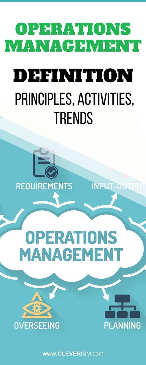Operations Management: Definition, Principles, Activities, Trends. Since all companies have operations, i.e. certain ways to create an optimal output from various input sources, whether it be manufacturing physical products or offering services, it is goo Operational Management, Organizational Development, Teaching Lessons Plans, Operations Manager, Feelings Wheel, Kingdom Woman, Operational Excellence, Picture Quote, Management Books