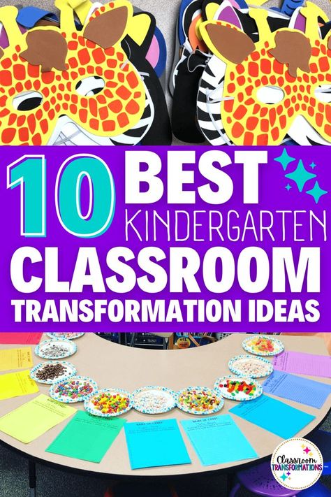 There are so many classroom theme day ideas, that it can be hard to narrow them down! Plus, for kindergarten students it's important to choose a theme that works well with young learners. In this post, I'm sharing the ten BEST kindergarten classroom transformation ideas! Kindergarten Classroom Party Ideas, Classroom Transformation Ideas Kindergarten, Kindergarten Room Transformation, Kindergarten Classroom Transformation, Kindergarten Celebration Ideas, Classroom Celebration Ideas, Kindergarten Theme Days, Kindergarten Themes For The Year, Kindergarten Round Up Ideas