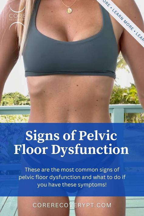 Yoga For Pelvic Floor Dysfunction, Pelvic Floor Strength Exercises, Exercise For Tight Pelvic Floor, Strength Pelvic Floor, Weak Core Symptoms, Strengthening Pelvic Floor Muscles, Restore Your Core And Pelvic Floor, Pelvic Floor Health, Hypertonic Pelvic Floor Exercises