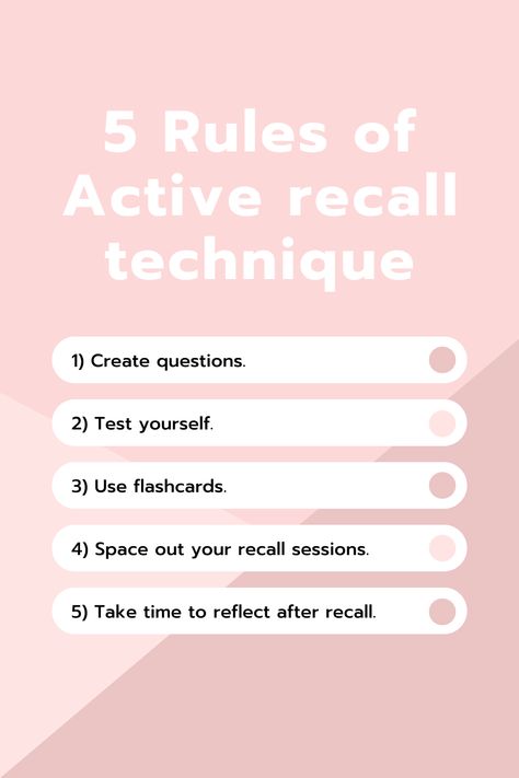 Active Recall Study Tips, Effective Study Techniques, Memory Retention Strategies, Study Habits for Success, Flashcards for Learning, Spaced Repetition Method, Self-Testing in Studying, Study Smarter, Not Harder, Exam Preparation Strategies, Mind Mapping for Learning, Study Motivation, Knowledge Consolidation, Cognitive Engagement in Learning, Study Routine Ideas, Improving Memory Recall, Study Techniques for Students, Learning and Memory Tips, Study Skills for Academic Success, Learning Flashcard Study Methods, How To Memories Fast, Space Repition Method, Active Studying Techniques, Ged Study Tips, Interleaving Study Method, Active Study Methods, Active Recall Techniques, Active Recall Study Method