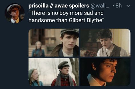 Gilbert Blythe X Y/n, Books Turned Into Movies, Jaw Clenching, Gilbert And Anne, Gilbert Blythe, Anne With An E, Anne Shirley, Hashtag Relatable, Parks N Rec