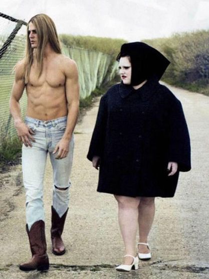 Beth Ditto, Piskel Art, Pop Magazine, Odd Couples, Star Crossed Lovers, Smosh, Star Crossed, Opposites Attract, Photo Couple