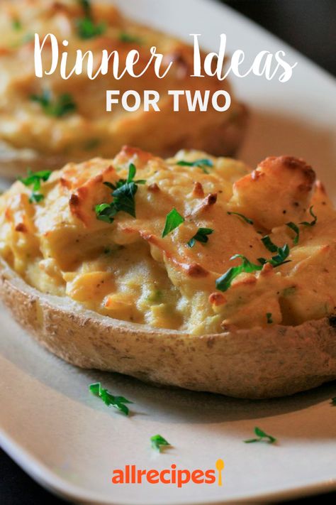 Essen, Chicken Dinner For Two, Dinners For Two, Dinner Ideas For Two, Easy Dinners For Two, Easy Meals For One, Baked Potato Casserole, Easy Meals For Two, Dinner For 2