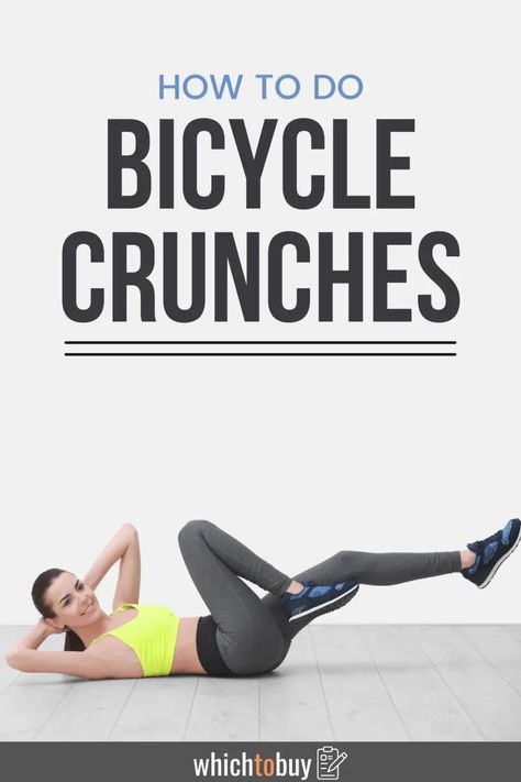 Have you ever wondered how to do bicycle crunches? Well, we have put together a guide to make sure you're doing them right every time! Flat Stomach In A Month, Fat Loss Cardio, Stomach Workouts, Cardio Workout Gym, Side Fat Workout, Beginner Cardio Workout, Exercise For Pregnant Women, Women Cardio Workout, Fat Burning Cardio Workout