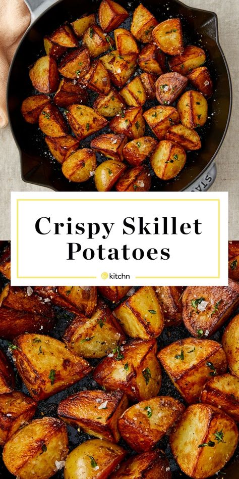 Skillet Fried Potatoes, Fried Potatoes Recipe, Red Potato Recipes, Sauteed Potatoes, Skillet Potatoes, Potato Recipes Side Dishes, Potato Sides, Potato Side Dishes, How To Cook Potatoes