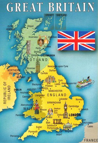 https://flic.kr/p/7a1bu6 | Great Britain map postcard Britain Map, United Kingdom Map, Map Of Britain, Ben Nevis, Tourist Map, Kingdom Of Great Britain, Voyage Europe, England And Scotland, England Uk