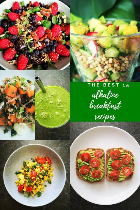 A list of the best 15 alkaline breakfast recipes for you to choose from. The best way to start your day! Raw, cooked, sweet, savory, all plant based. #alkalinediet #glutenfreebreakfastrecipes #plantbasedweightloss Plant Based Alkaline, Alkaline Slow Cooker Recipes, Vegetarian Alkaline Recipes, Vegan Alkaline Breakfast, Easy Alkaline Dinner Recipes, Dr Sebi Food List Recipes, Best Alkaline Recipes, Raw Whole Food Recipes, Alcaline Food Recipes
