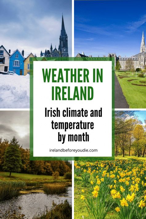 WEATHER in IRELAND by month: the Irish climate & temperature Ireland In March, August Weather, April Weather, Ireland Honeymoon, Ireland People, Backpacking Ireland, Ireland Culture, Best Of Ireland, Ireland Weather