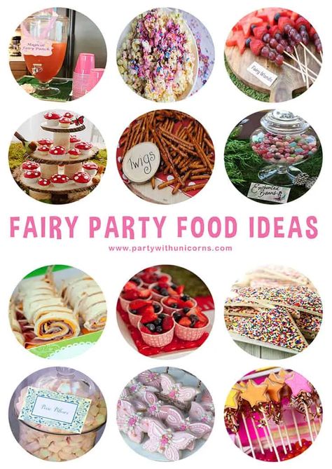 Fairy Party Food Ideas, Fairy Party Food, Fairy Theme Birthday Party, Fairy Princess Party, Games Indoor, Woodland Fairy Party, Fairy Theme Party, Fairy Baby Showers, Fairy Food