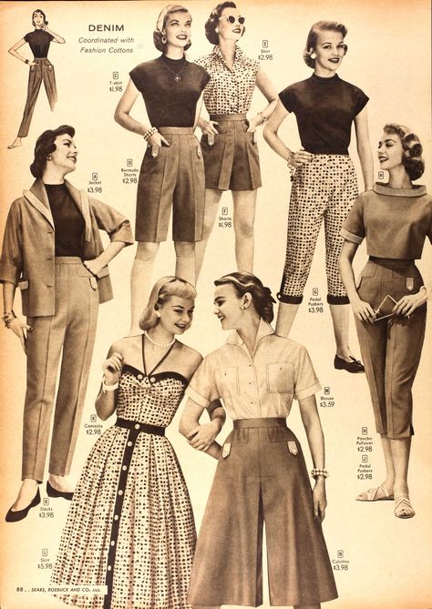 40s 50s 60s Fashion, 1980s Womens Fashion Casual, 1940s Southern Fashion, Swing Era Fashion, 50s Country Fashion, 1050s Fashion, 50s Clothes Aesthetic, 1940s Spring Fashion, 1950s Spring Fashion